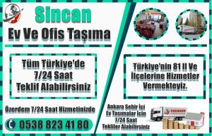 Sincan Evden Eve Nakliyat